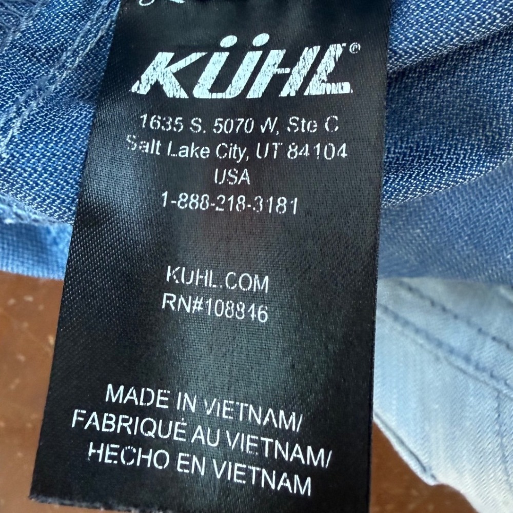Kuhl Womens Grey Straight Leg Hiking Utility Pants Size 8 REG Articulated Knee - Picture 4 of 5